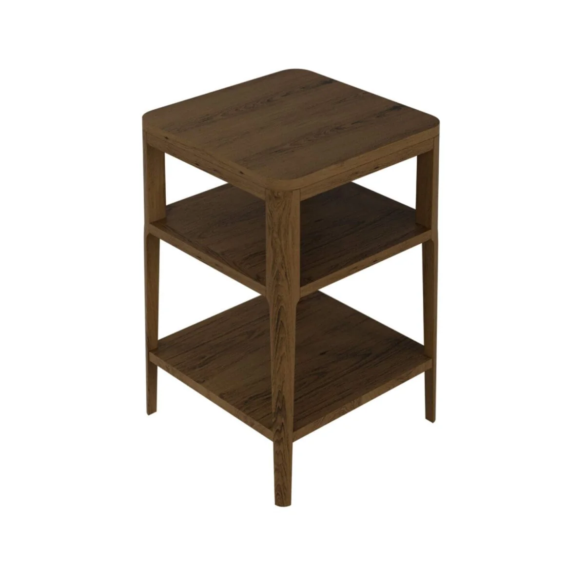 Madrid 2 Shelf Bedside Table - Brown – image 4