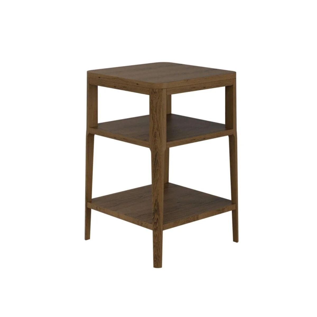 Madrid 2 Shelf Bedside Table - Brown – image 5