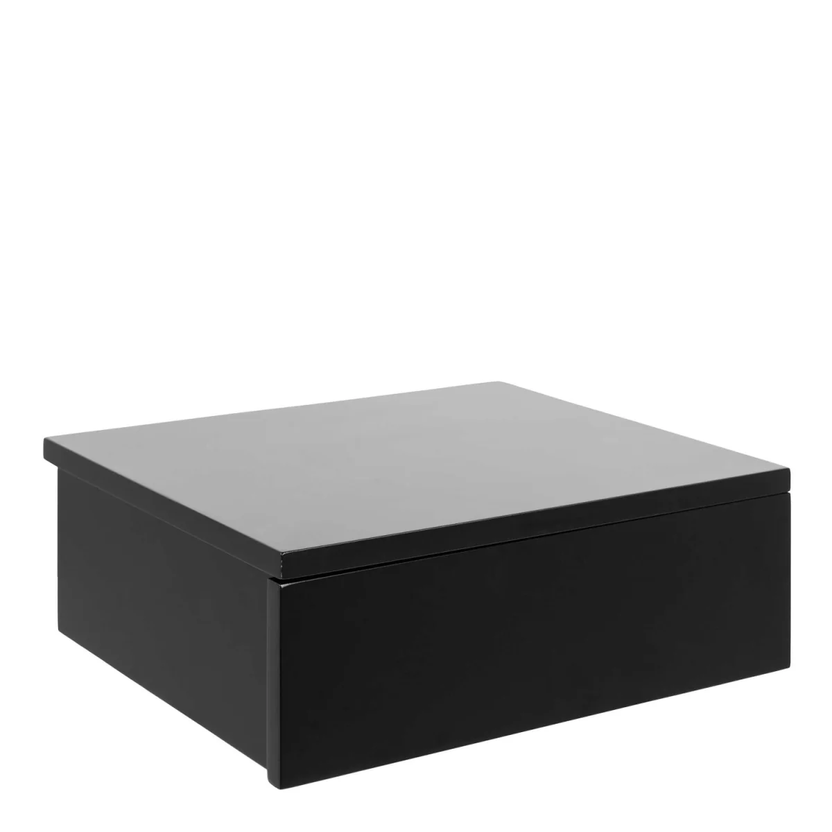 Wyld Haus Hereford Black Wall-Mounted Bedside Table, 1 Drawer - Black – image 2