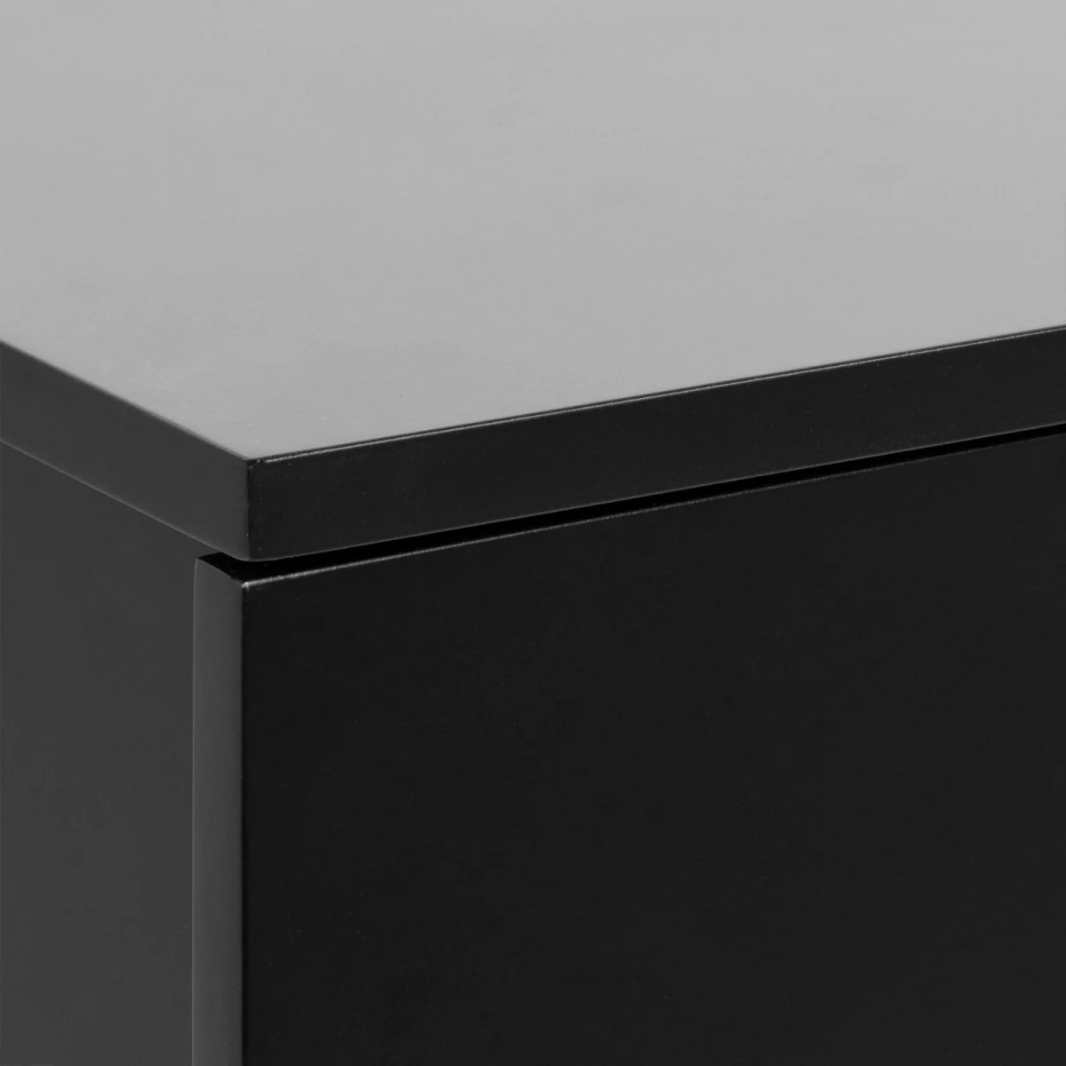 Wyld Haus Hereford Black Wall-Mounted Bedside Table, 1 Drawer - Black – image 4