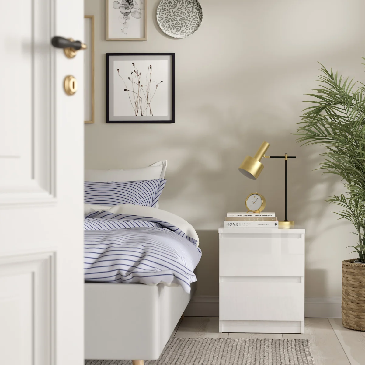 Naia Bedside 2 drawers in Jackson Hickory - Cashmere Jackson Hickory – image 19