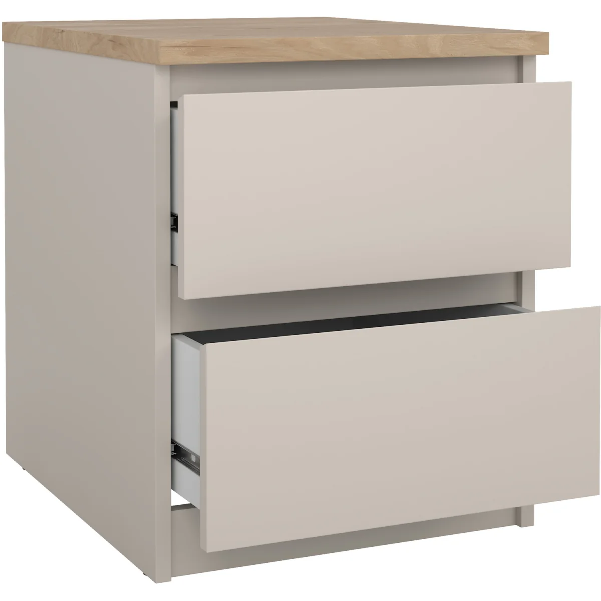 Naia Bedside 2 drawers in Jackson Hickory - Cashmere Jackson Hickory – image 33
