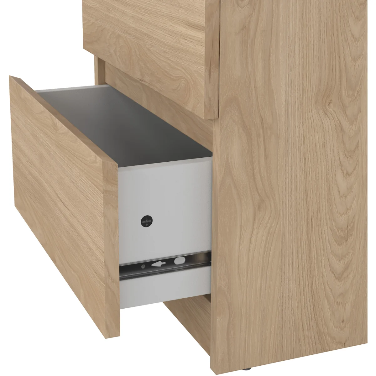 Naia Bedside 2 drawers in Jackson Hickory - Cashmere Jackson Hickory – image 8