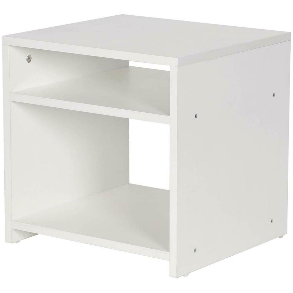Bedroom Bedside Table Cabinet White 2009214 - White – image 2