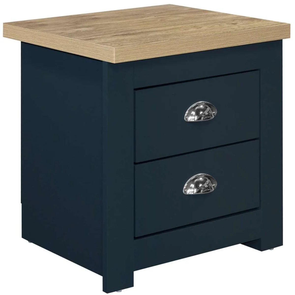 Highgate Pair Of Bedsides 2 Drawer Bundle - Navy Blue – image 4