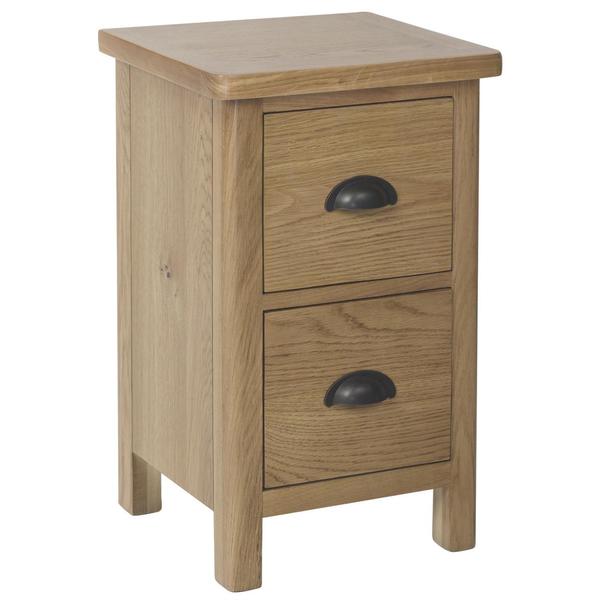 Cambridge Small Bedside Cabinet  - Rustic Oak – image 2