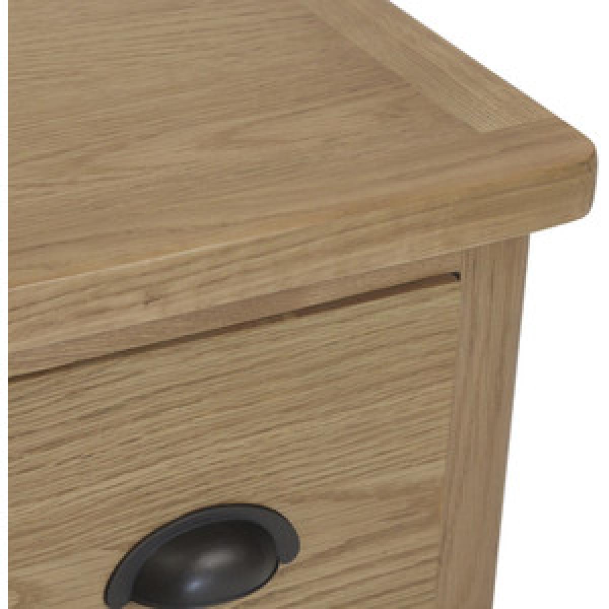 Cambridge Small Bedside Cabinet  - Rustic Oak – image 12
