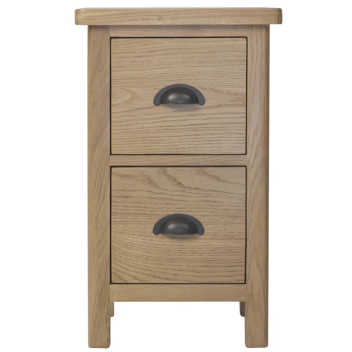 Cambridge Small Bedside Cabinet  - Rustic Oak – image 3