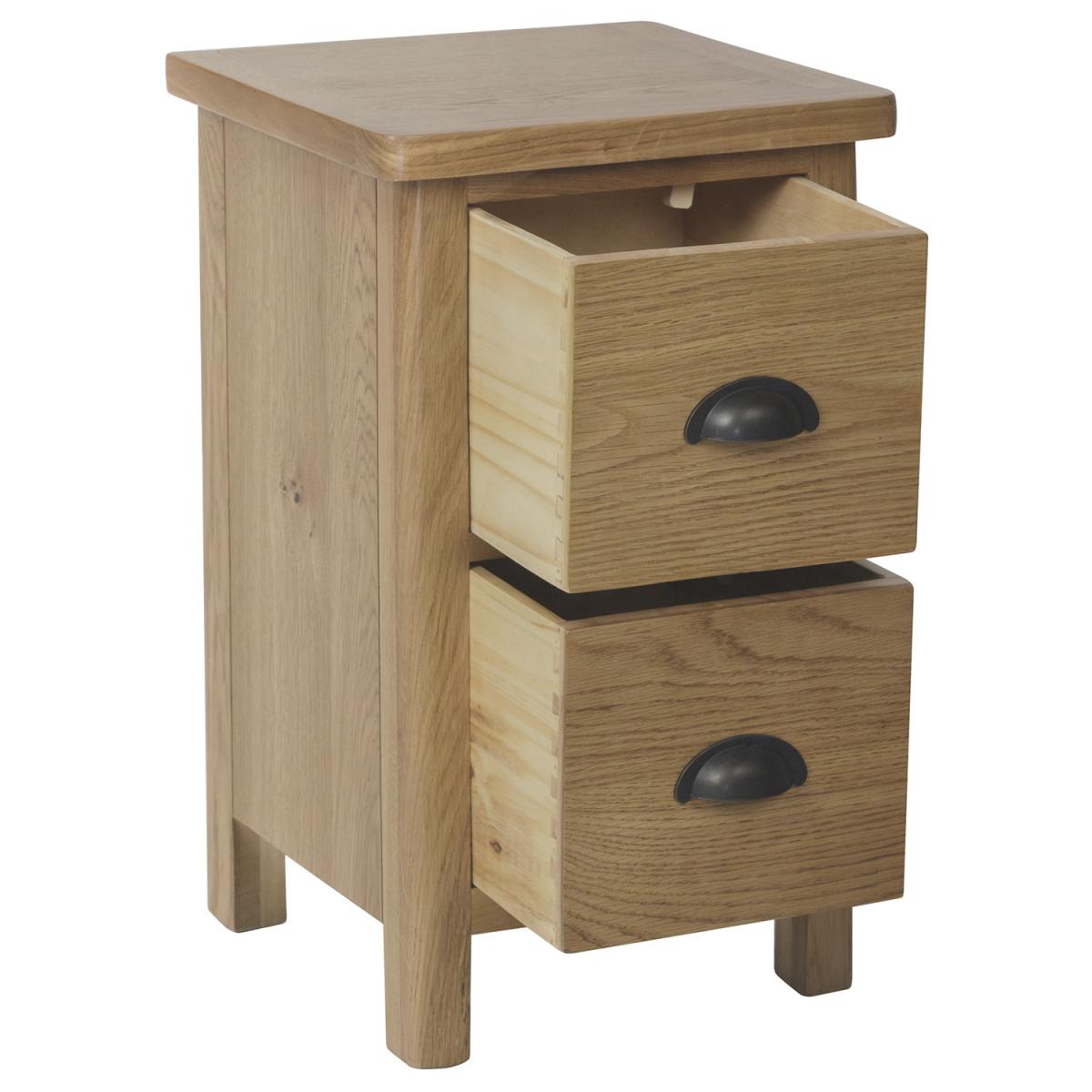 Cambridge Small Bedside Cabinet  - Rustic Oak – image 4