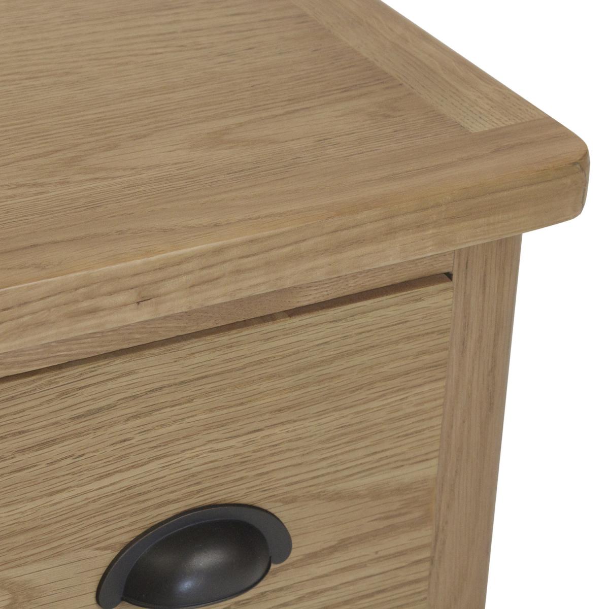 Cambridge Small Bedside Cabinet  - Rustic Oak – image 5
