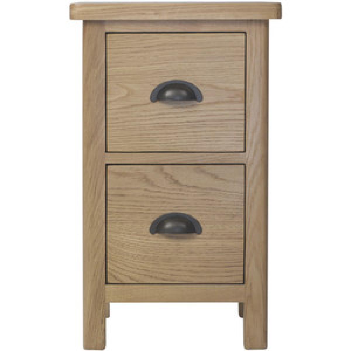 Cambridge Small Bedside Cabinet  - Rustic Oak – image 10