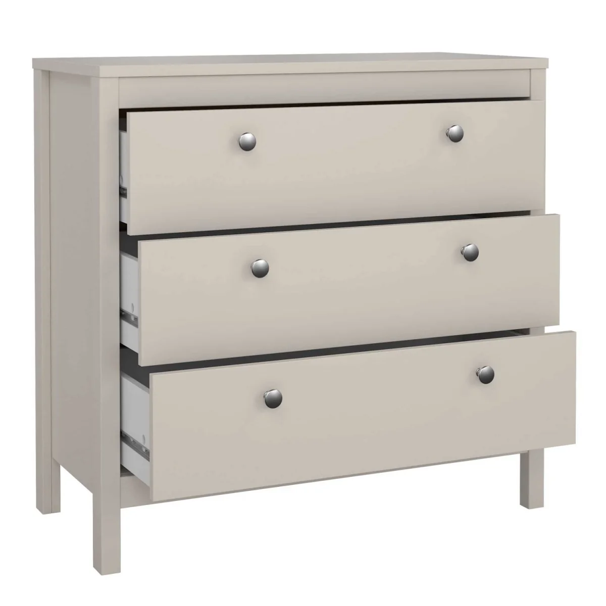 Wyld Haus Gossmere Natural Cashmere 2-Drawer Bedside Chest Cream - Neutral – image 4