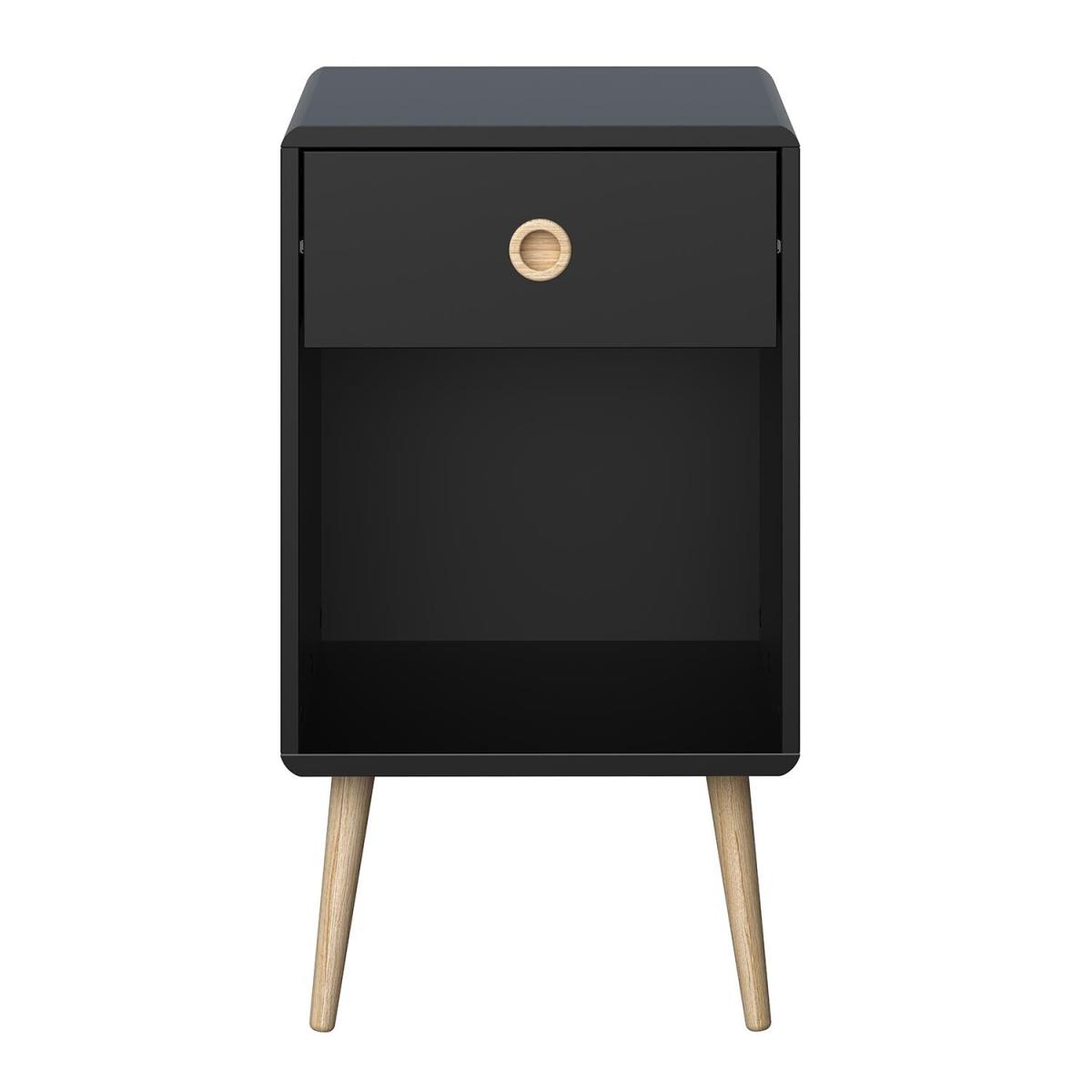 Softline 1 Drawer Painted Chest - Black – image 2