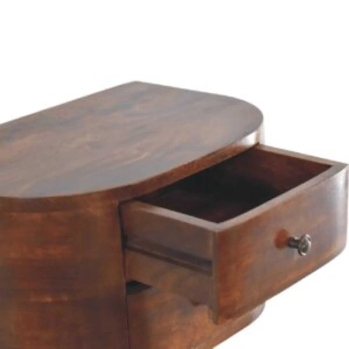 Kukuihaele 2-Drawer Floating Bedside Table - Solid Mango Wood Chestnut - Brown – image 4