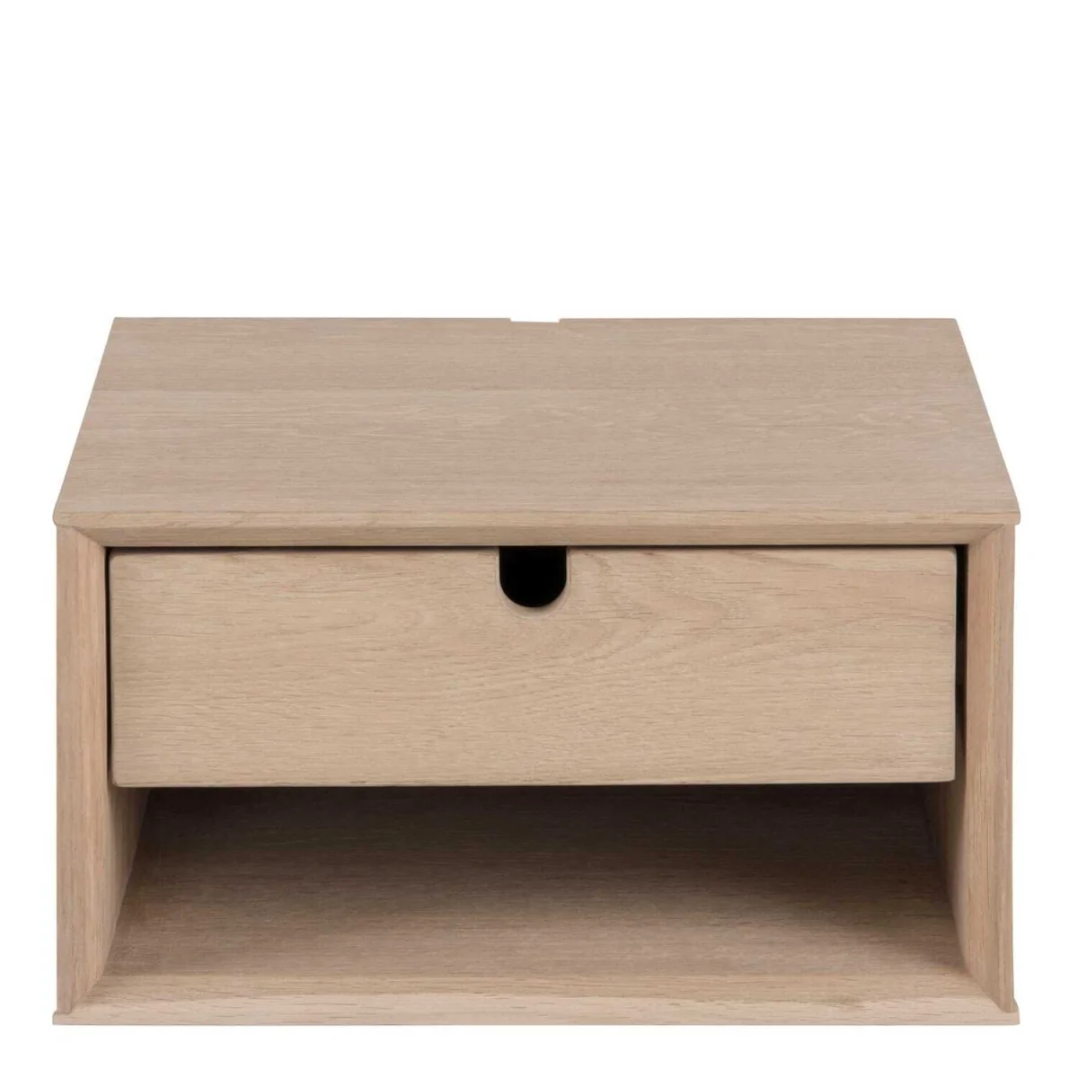 Italy Small 1 Drawer Wall Mounted Bedside Table - Neutral – image 2