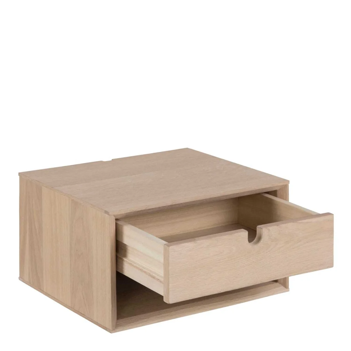 Italy Small 1 Drawer Wall Mounted Bedside Table - Neutral – image 3