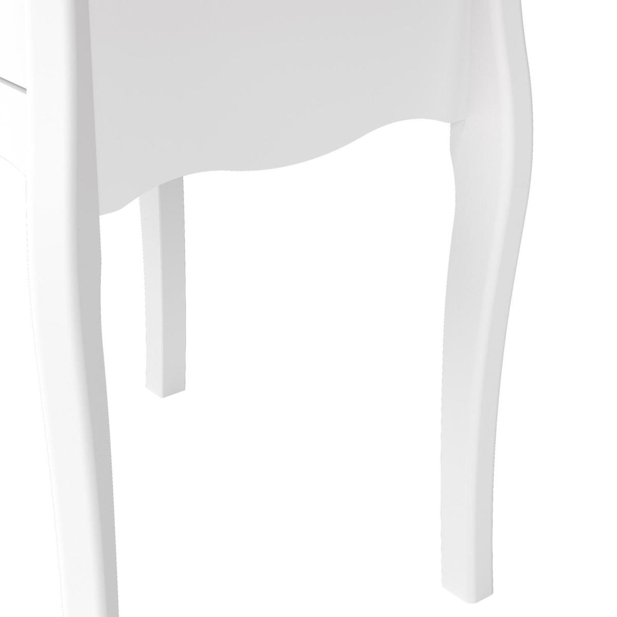 Baroque Nightstand - White & Pine – image 7