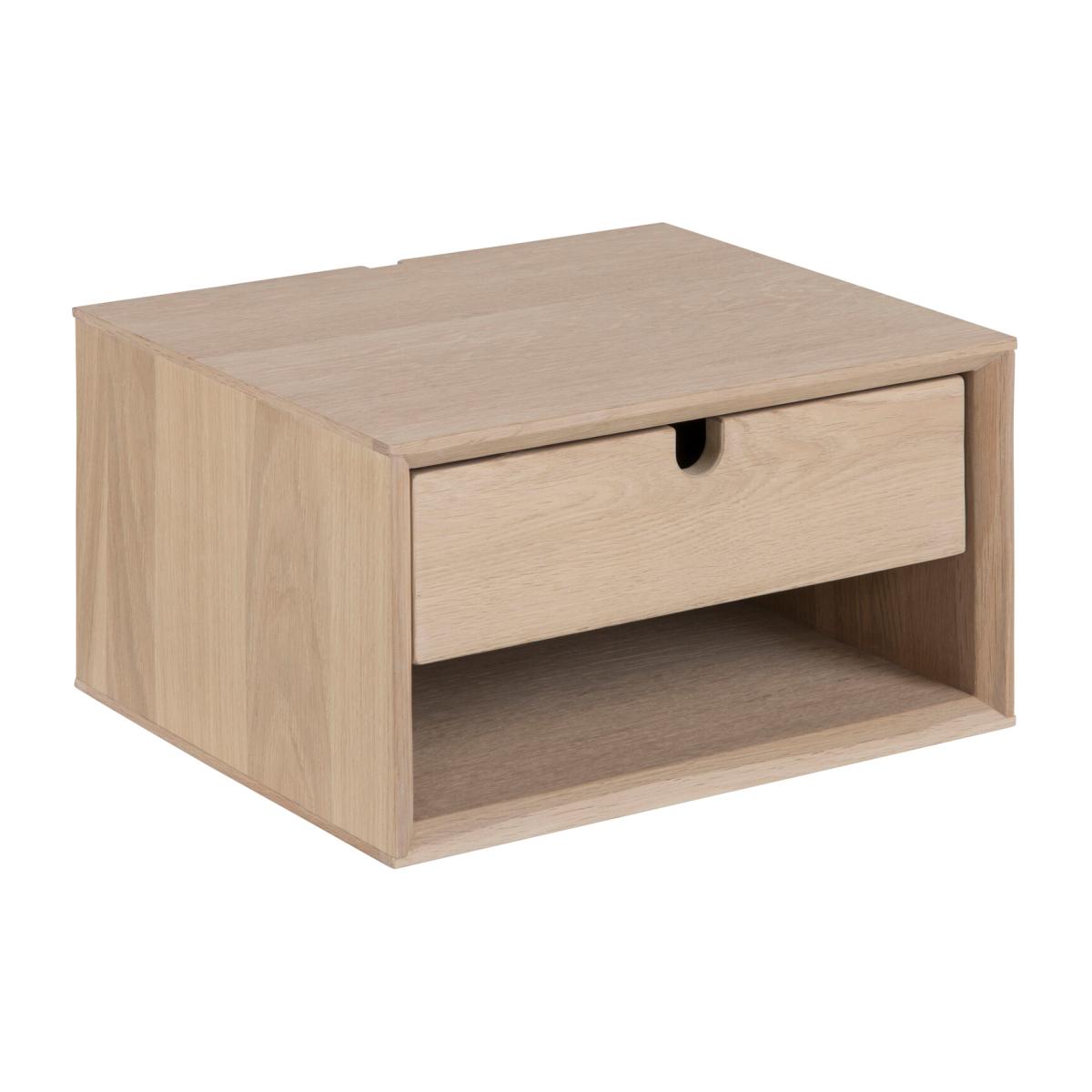 Century Wall Mountable Bedside Table - White Oak