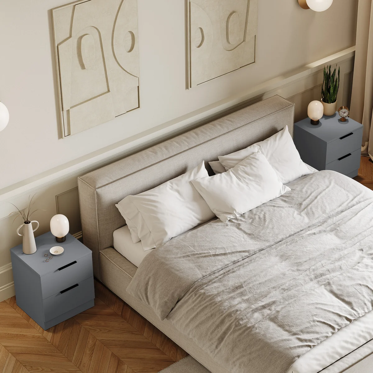 Trega 2 Drawer Bedside Chest - White – image 16