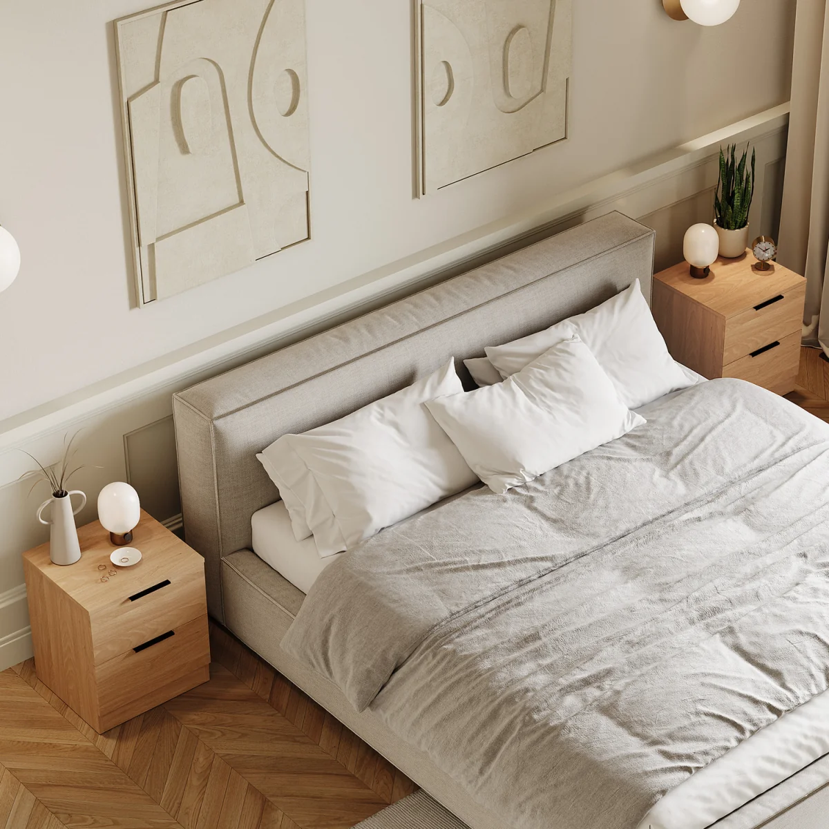 Trega 2 Drawer Bedside Chest - White – image 23