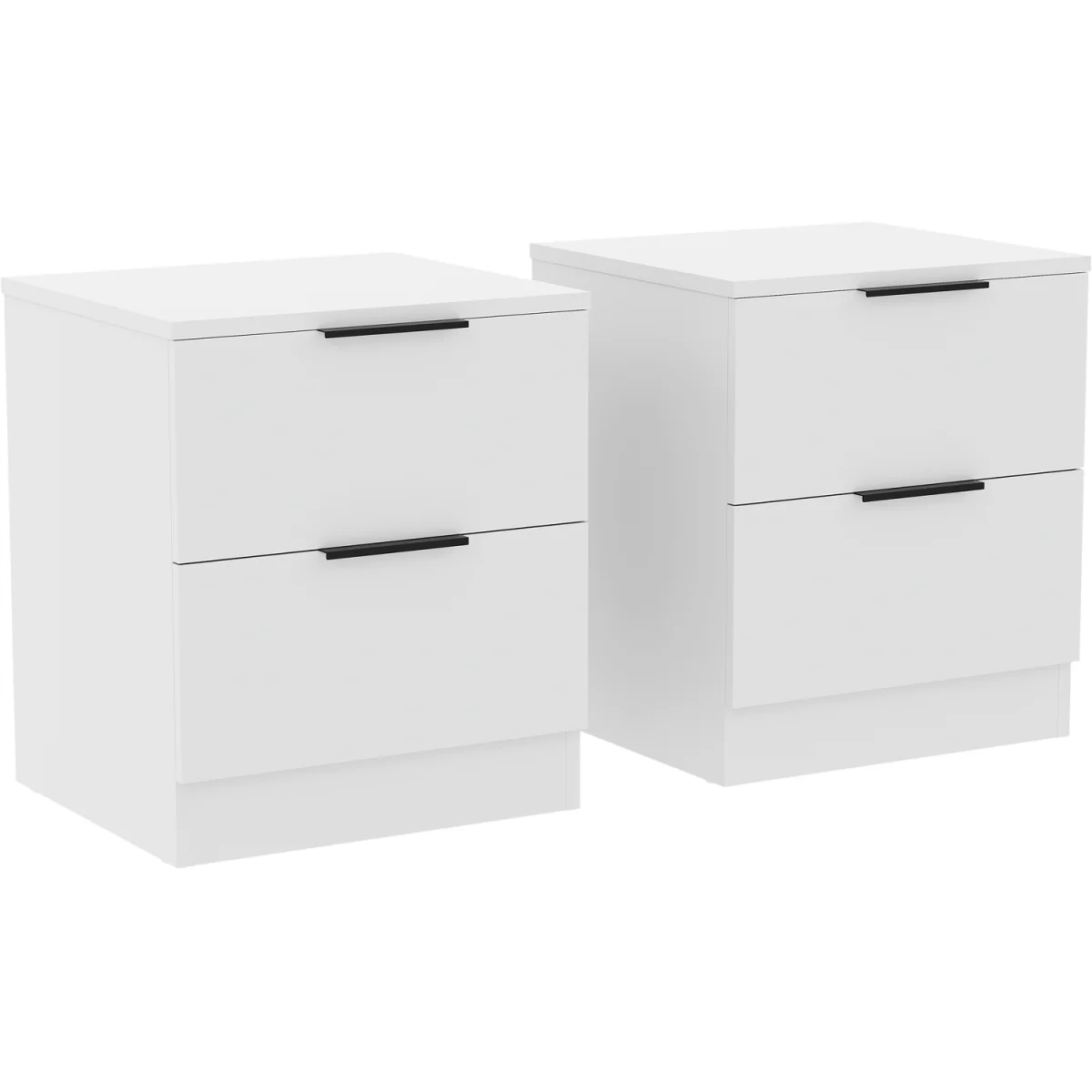 Trega 2 Drawer Bedside Chest - White – image 5