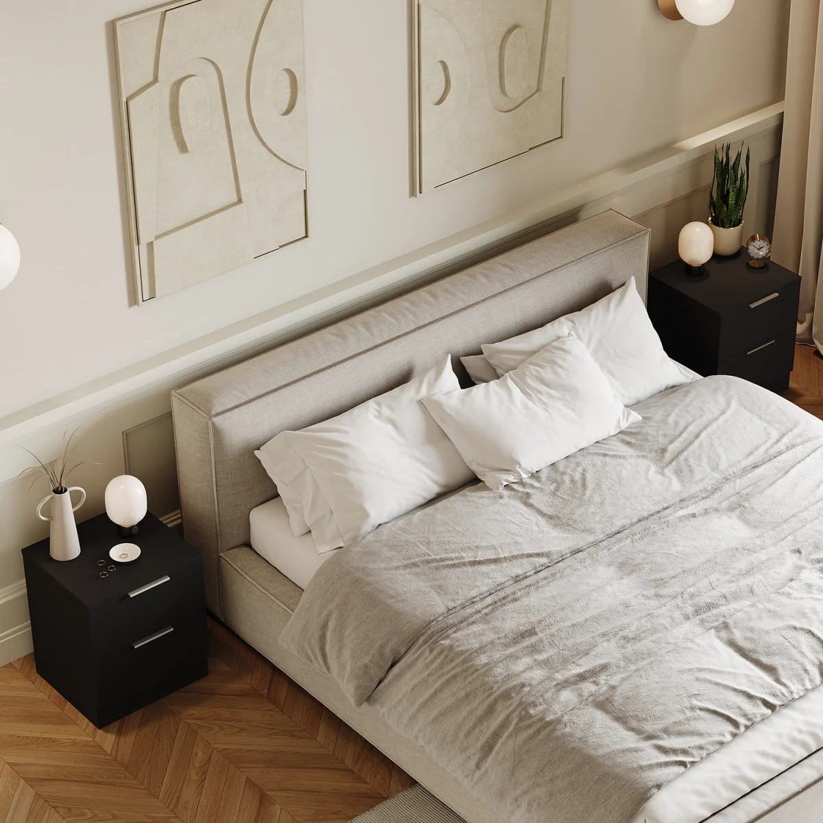 Trega 2 Drawer Bedside Chest - White – image 6