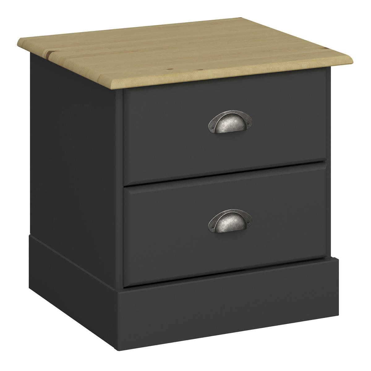 Steens Nola 2 Drawer Bedside - Black – image 2