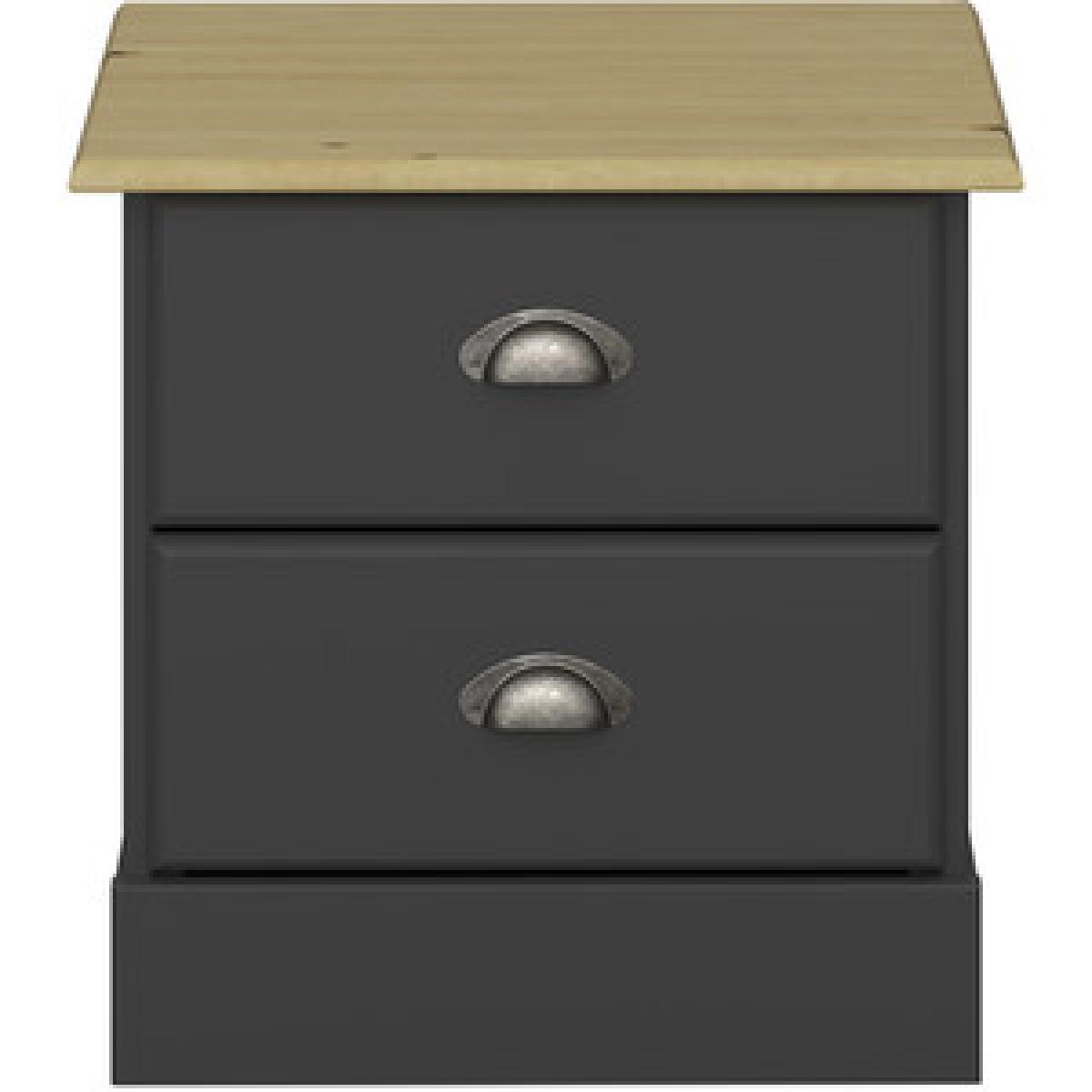 Steens Nola 2 Drawer Bedside - Black – image 6