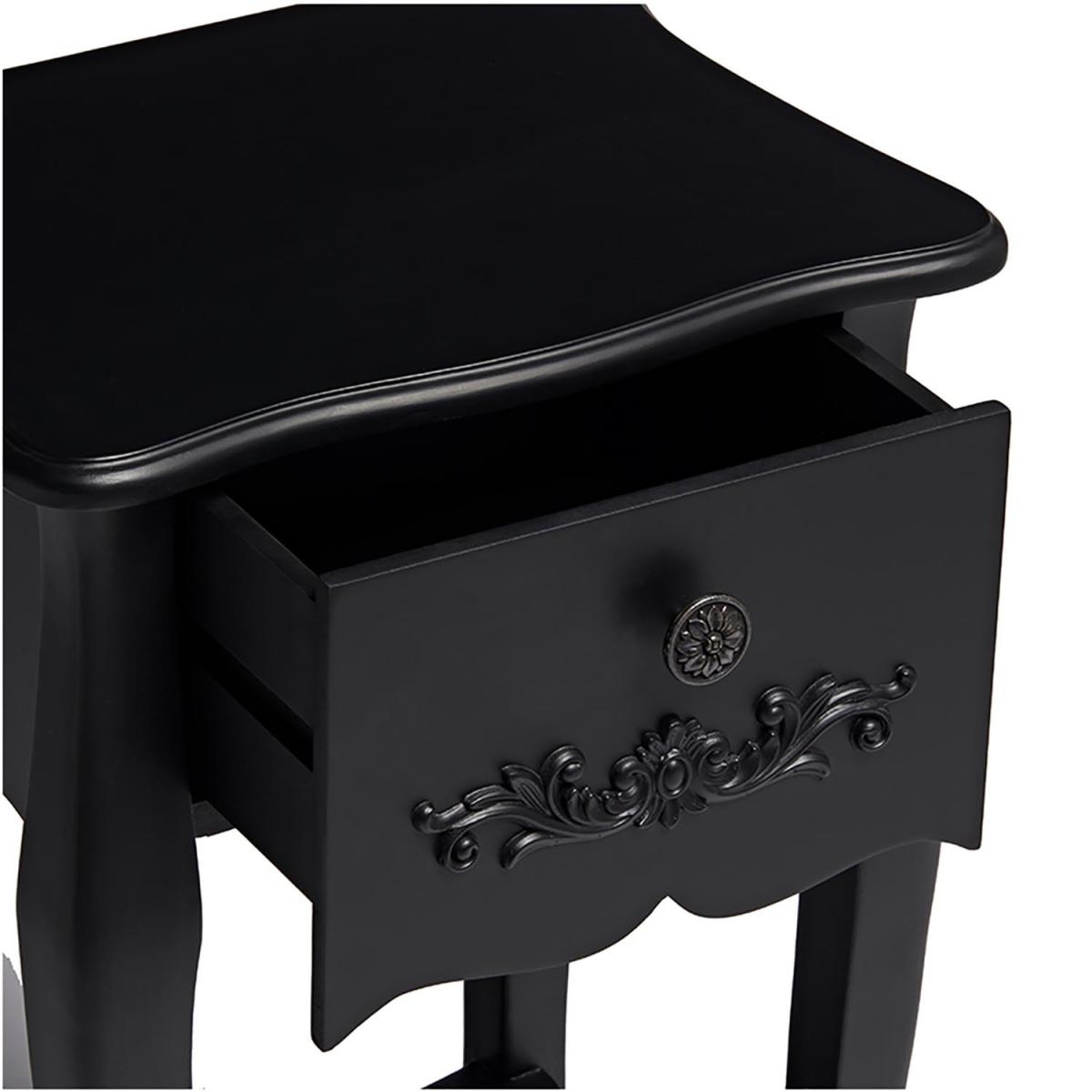 Antoinette 1-Drawer Night Stand - Black – image 2