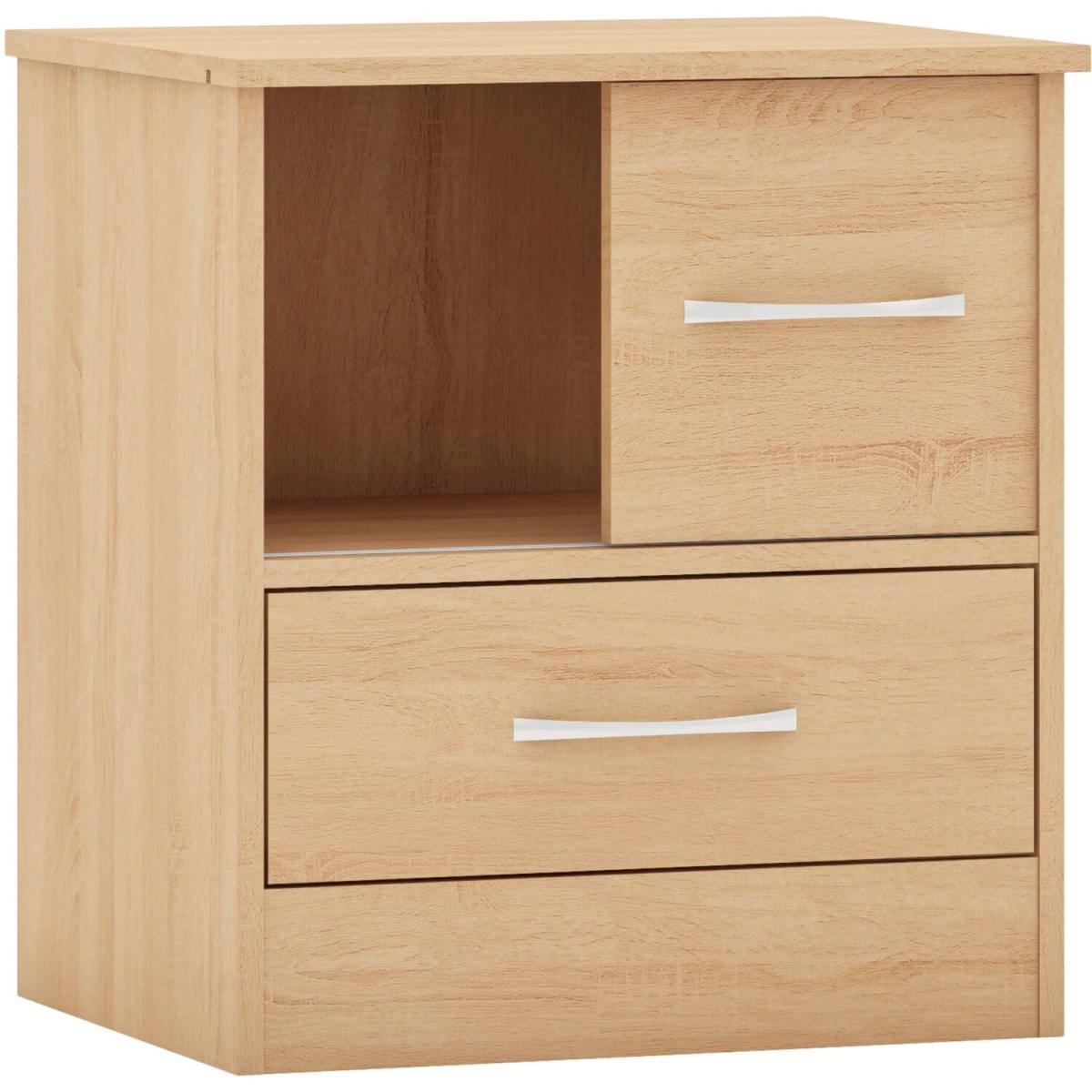 Nevada Sliding Door Bedside - Sonoma Oak – image 3
