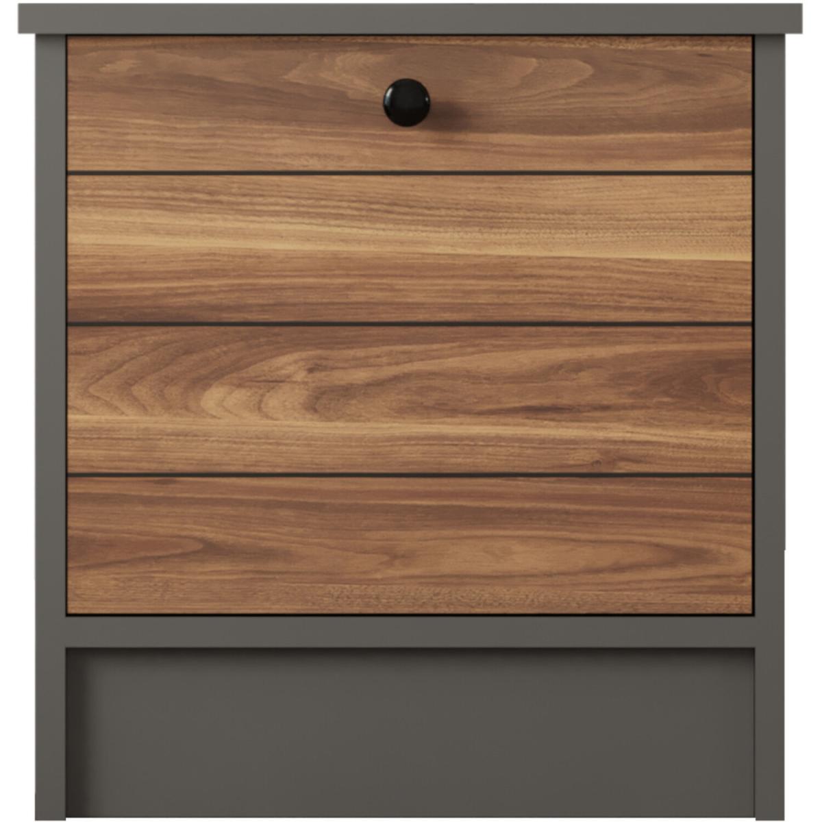 MILANO 1 Door Bedside Table - Black – image 2