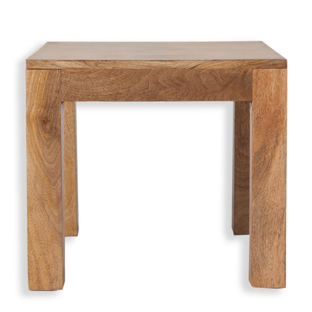Petite Cube Lamp Table - Brown – image 2