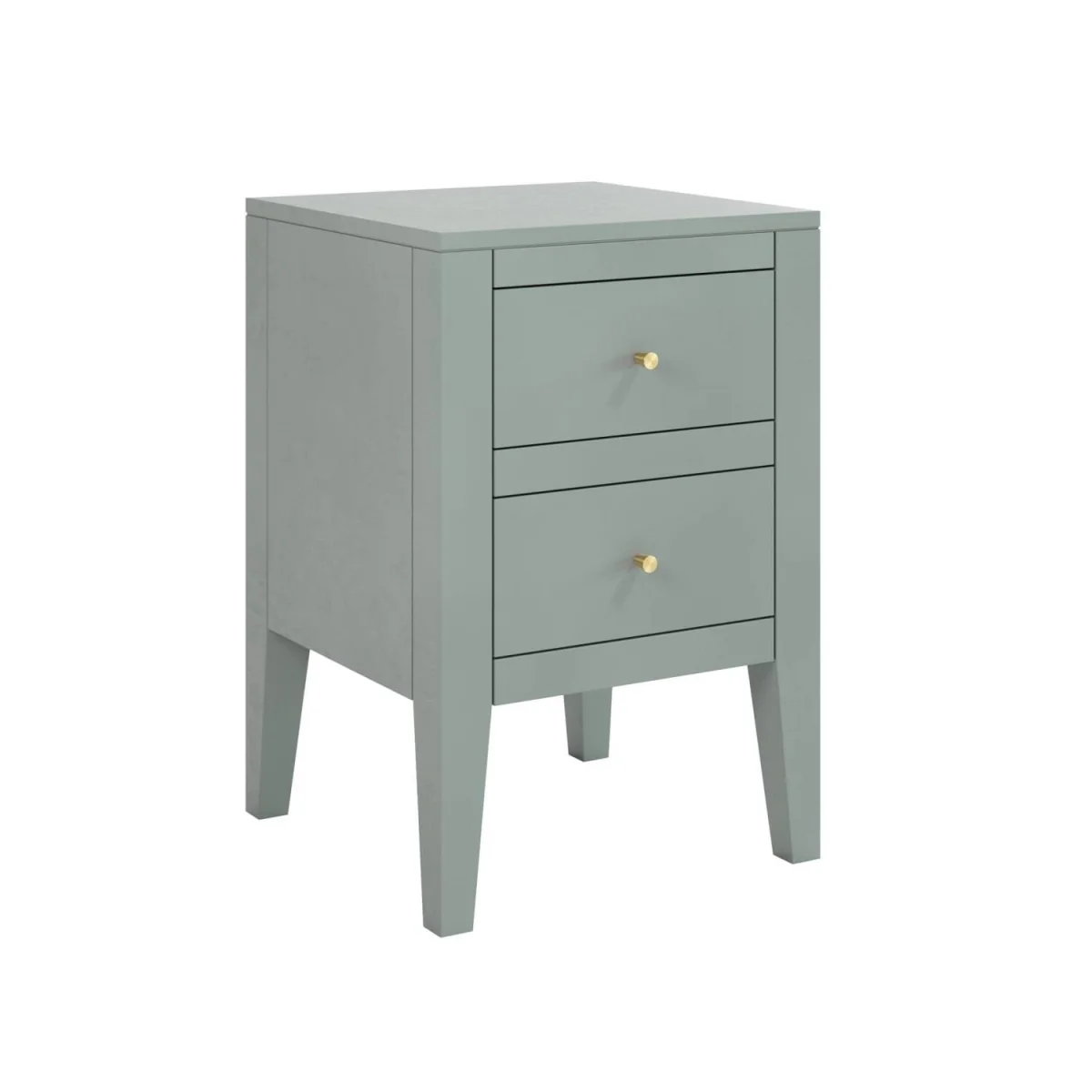 Roma Pigeon 2 Drawer Bedside Table - Green – image 4