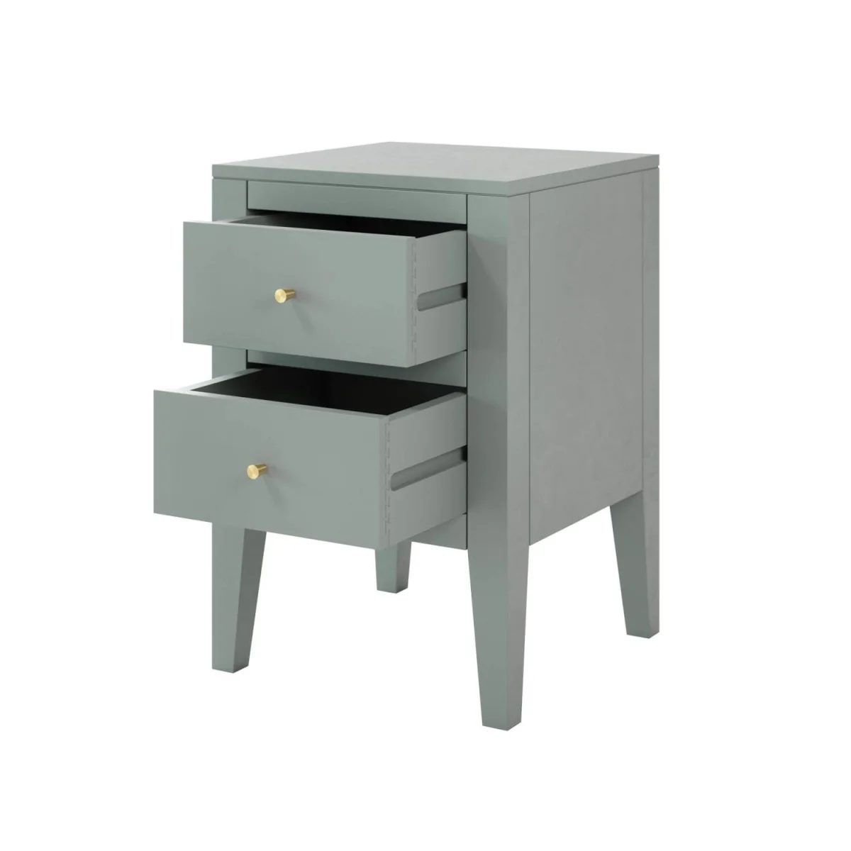 Roma Pigeon 2 Drawer Bedside Table - Green – image 5