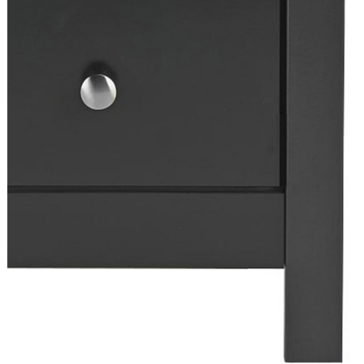 Faith 3 Drawer Bedside Cabinet - Black – image 8