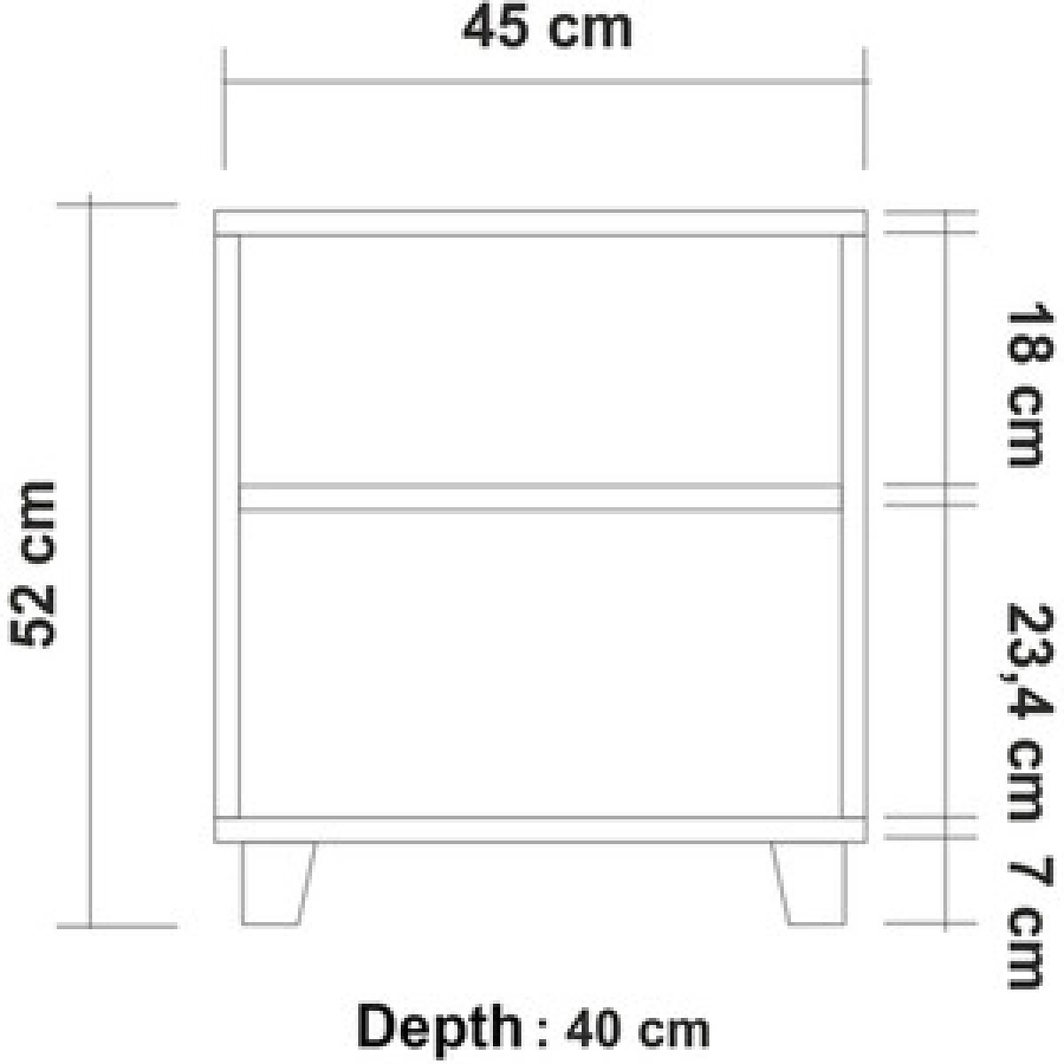Hedere Bedside Table - White – image 6