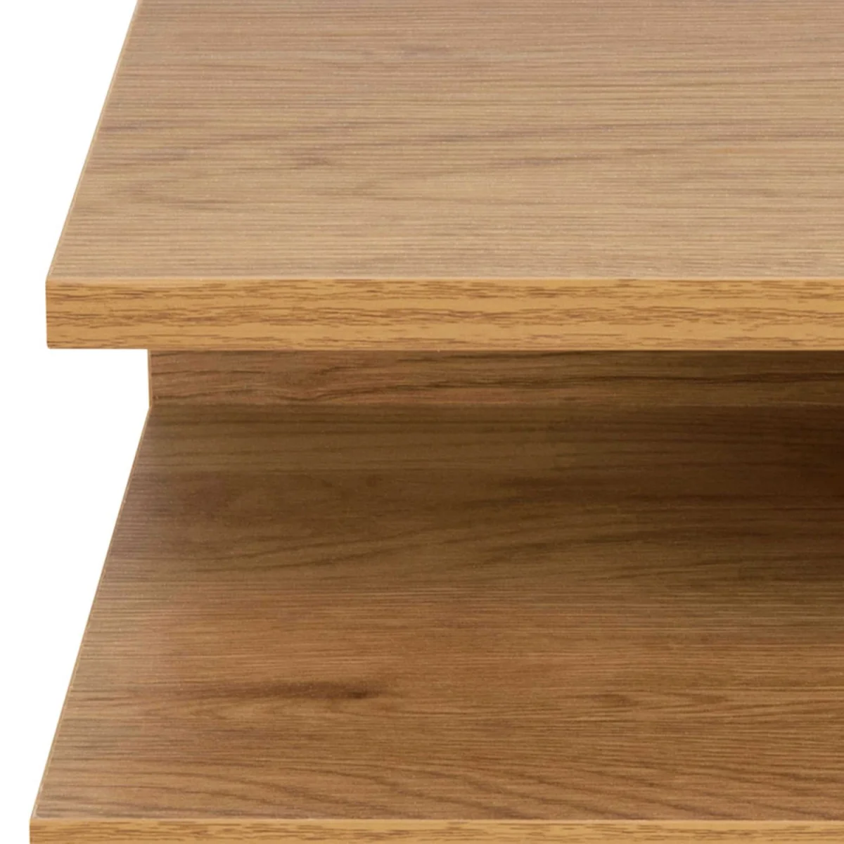 Lincoln Wild Oak Effect Floating Bedside Table 1 Drawer Open Shelf - Brown – image 7