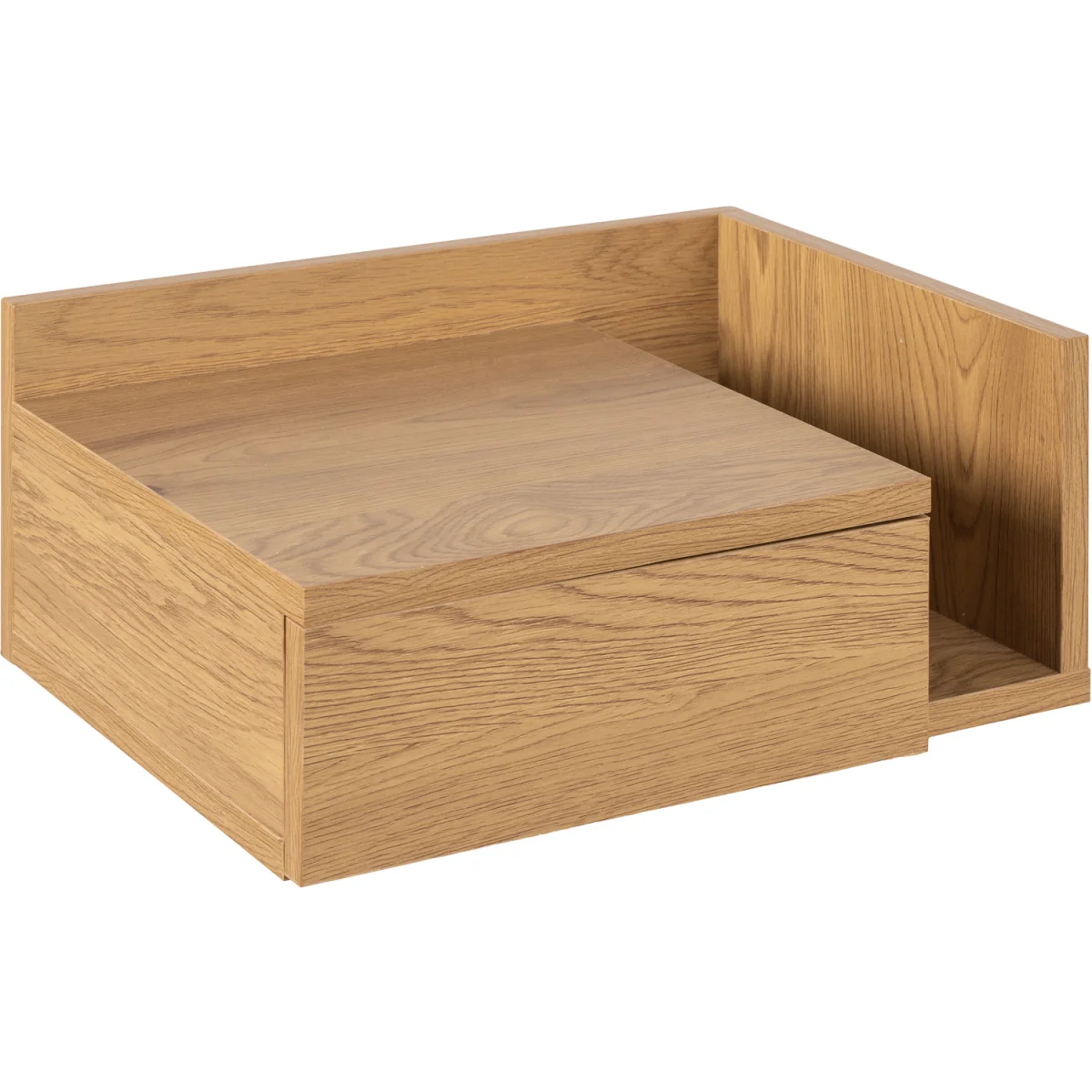 Ashlan Square Bedside Table with 1 Drawer - Oak – image 4
