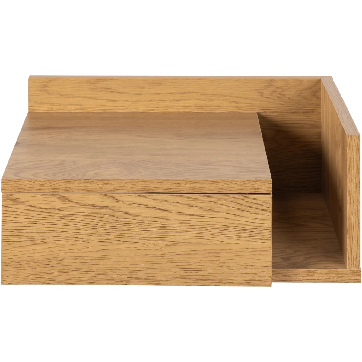 Ashlan Square Bedside Table with 1 Drawer - Oak – image 5