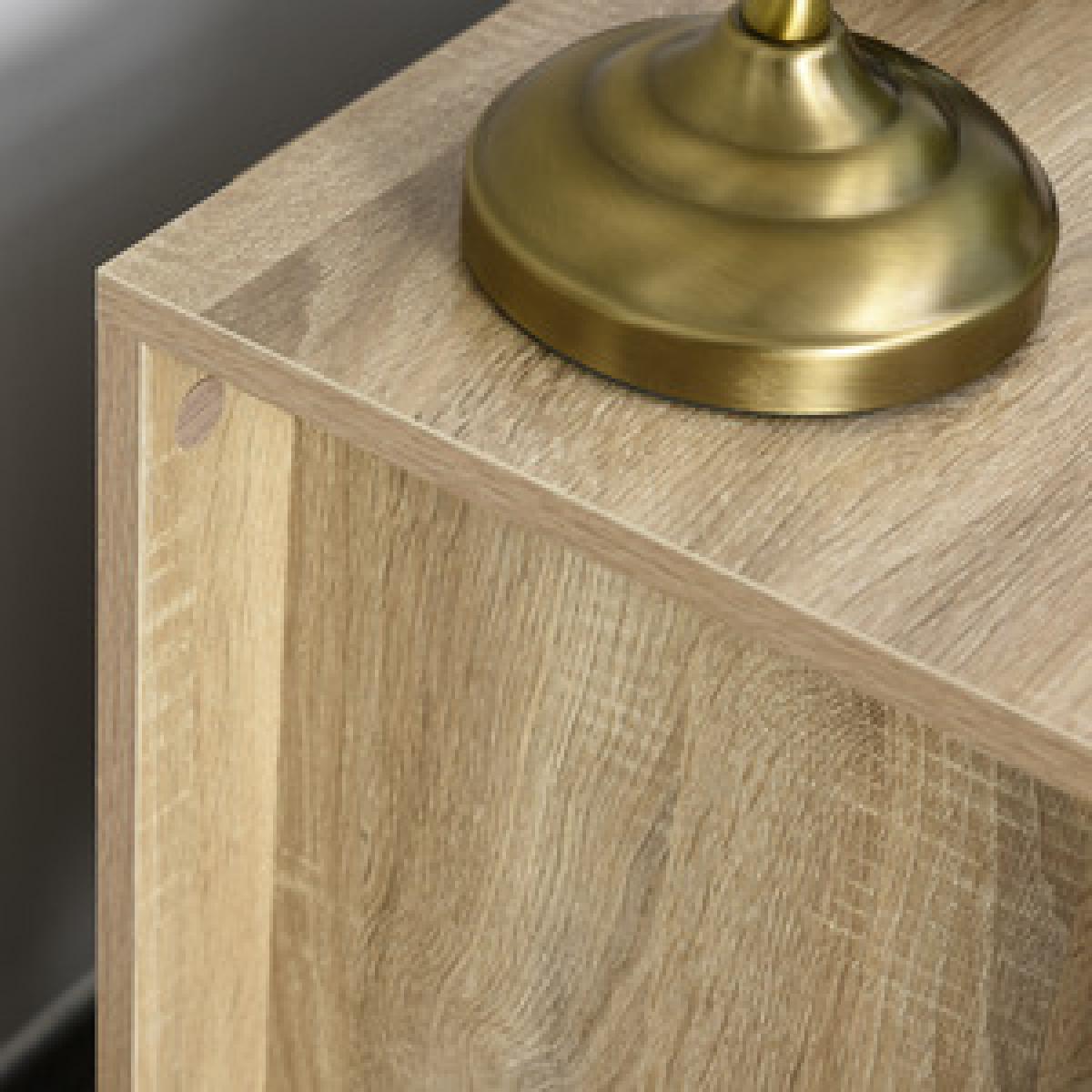 2 Drawer Modern Bedside Table with Handles - White – image 9