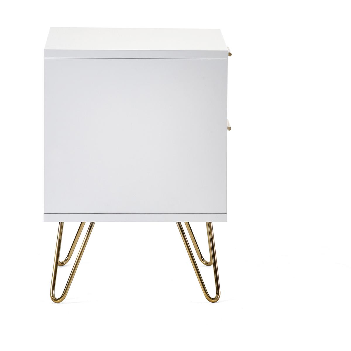 Murano 2 Drawer Bedside - White – image 2
