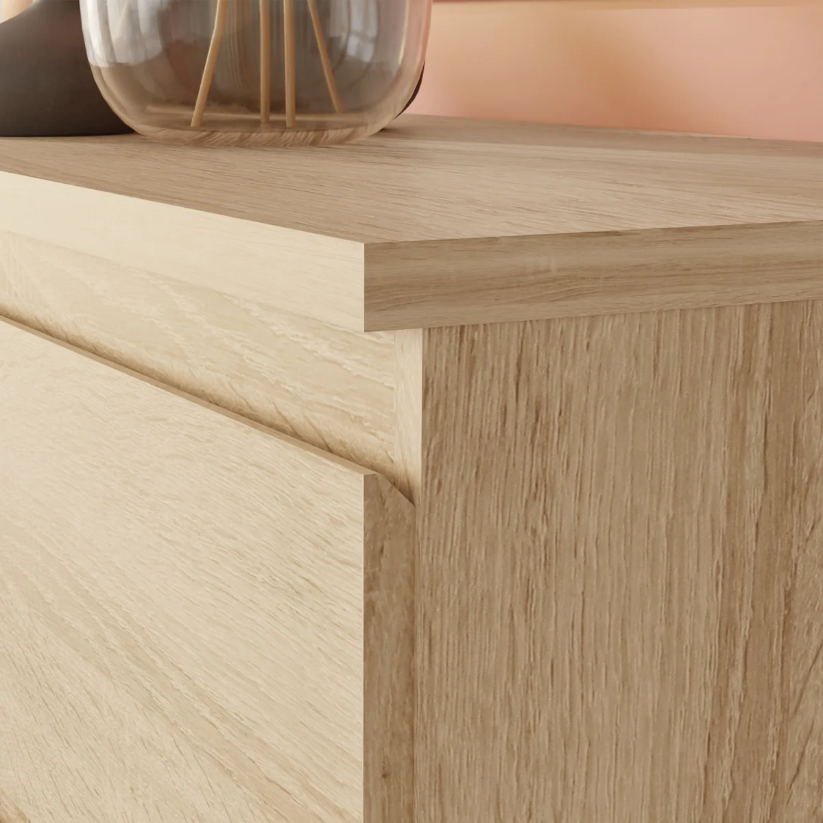 Edmore 2 Drawer Bedside - Light Grey – image 11