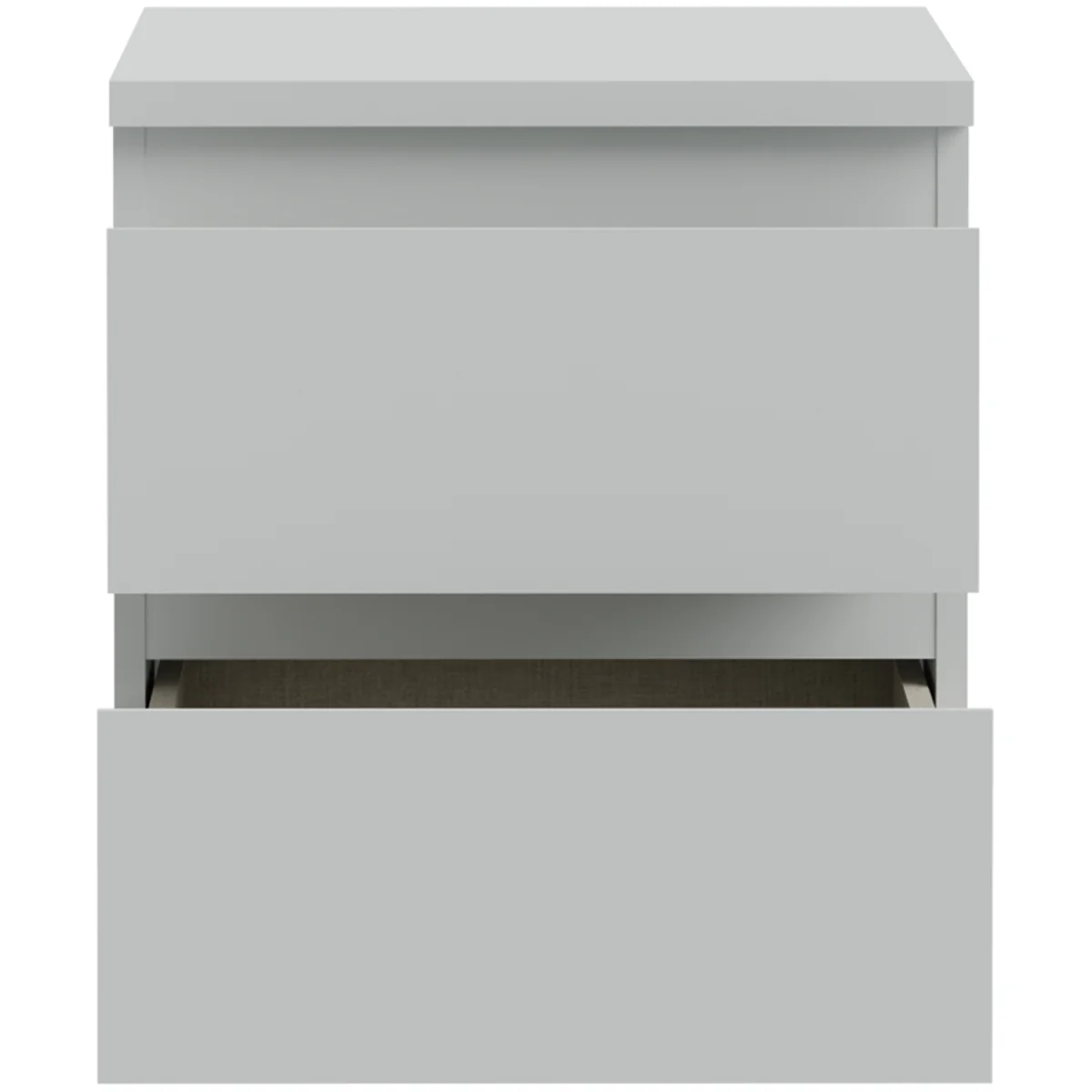 Edmore 2 Drawer Bedside - Light Grey – image 13