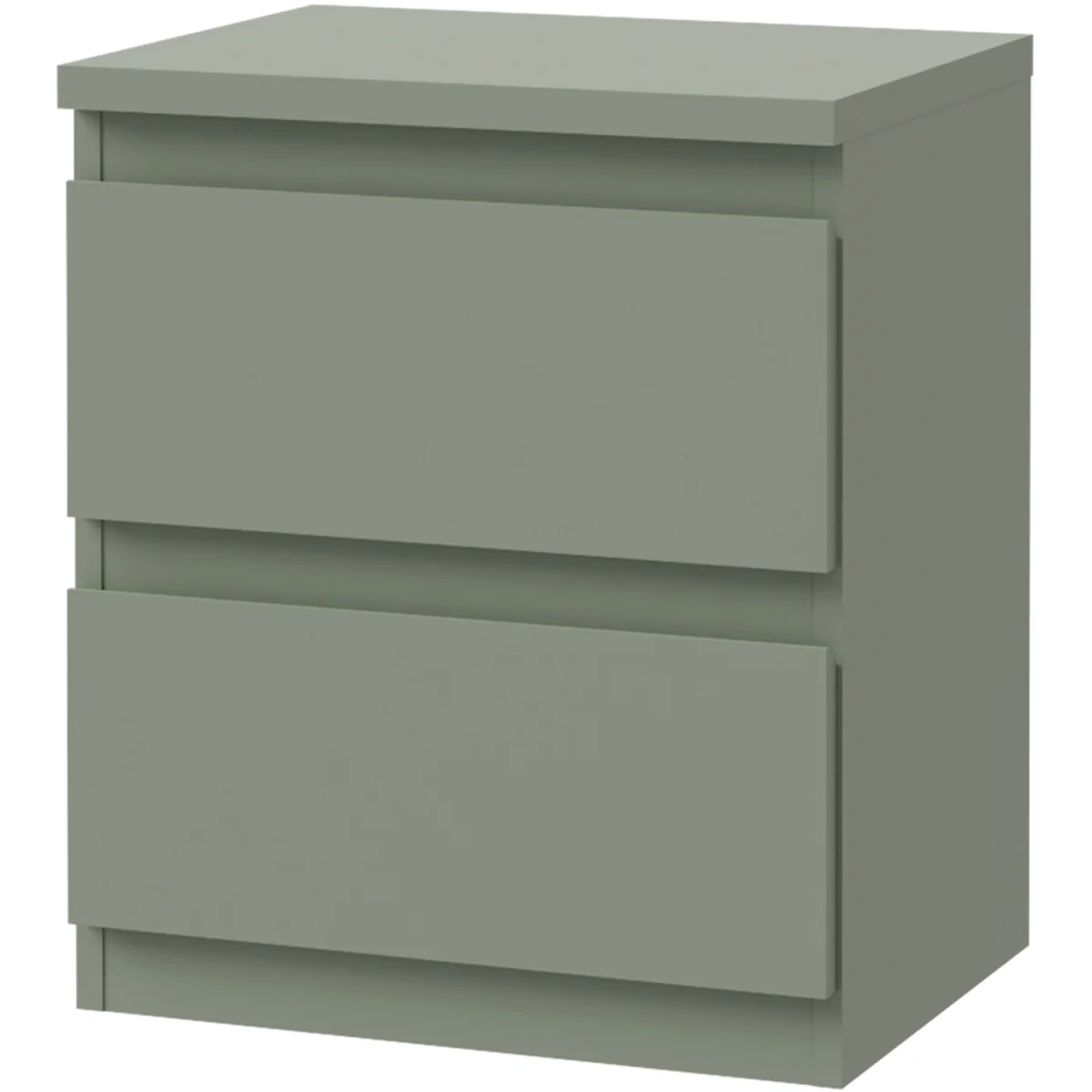 Edmore 2 Drawer Bedside - Light Grey – image 19