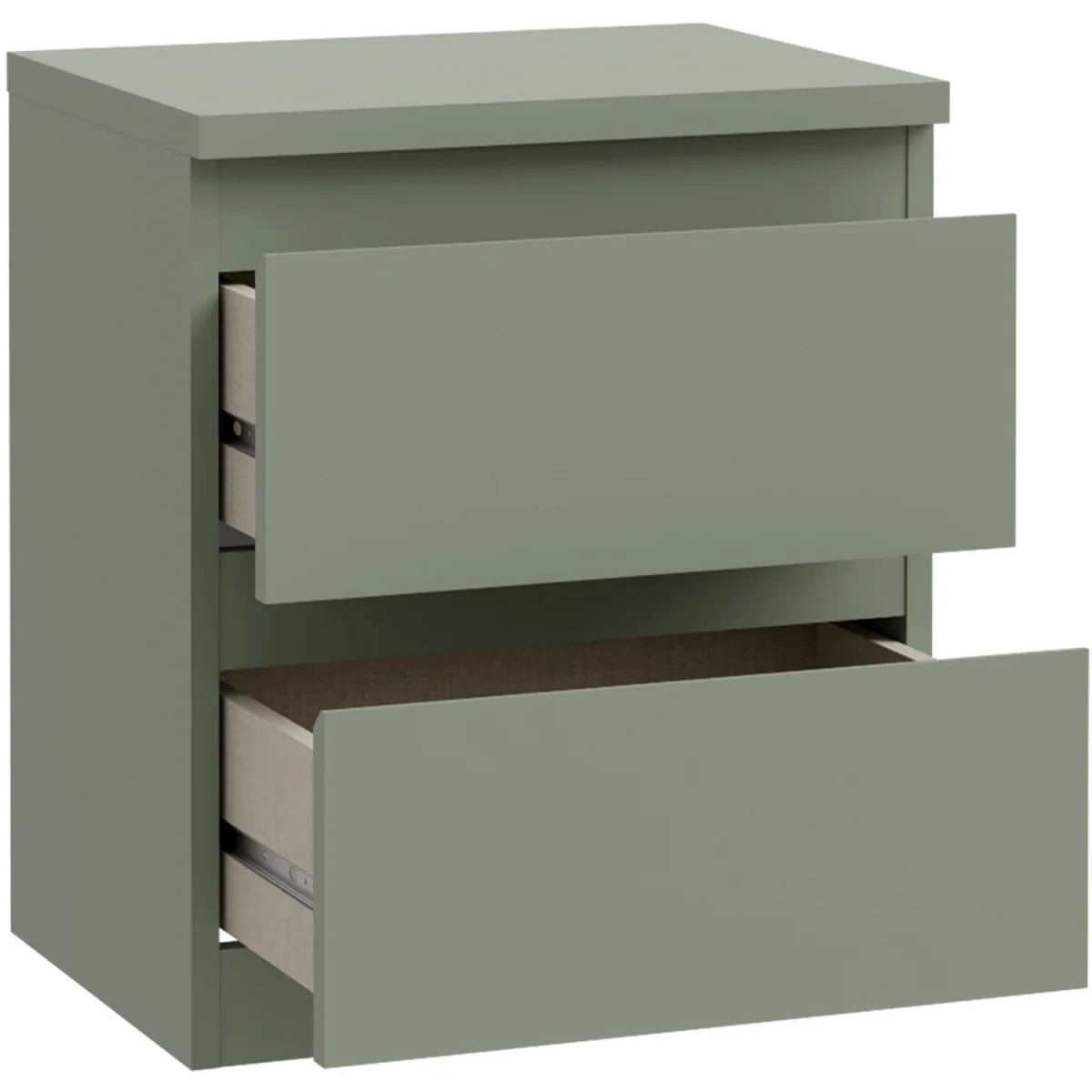 Edmore 2 Drawer Bedside - Light Grey – image 20