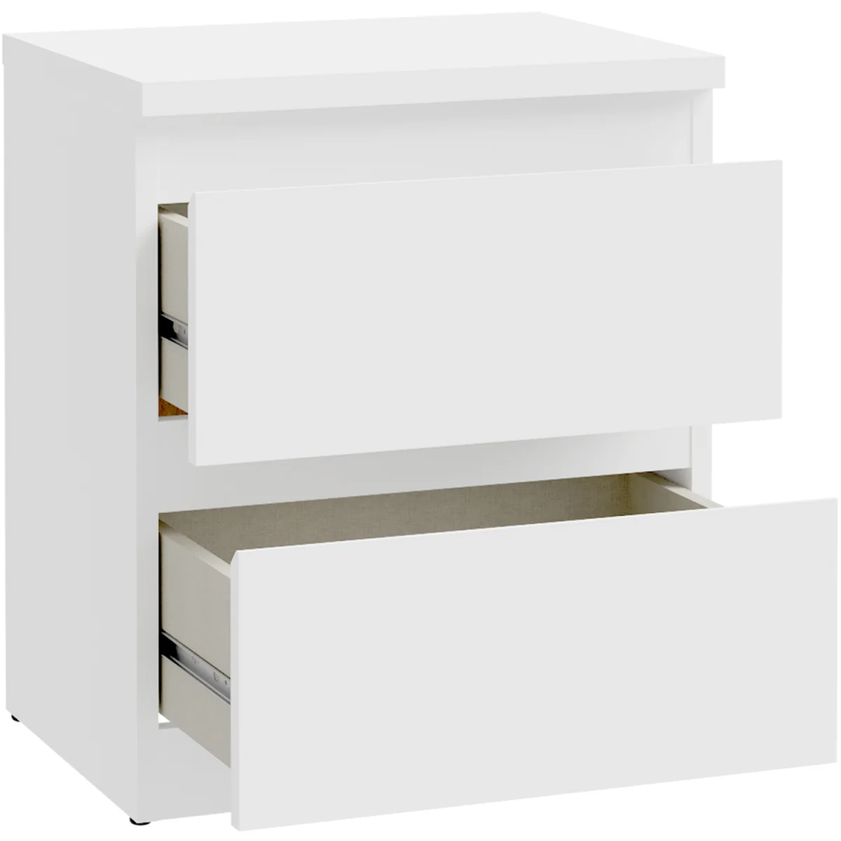 Edmore 2 Drawer Bedside - Light Grey – image 5