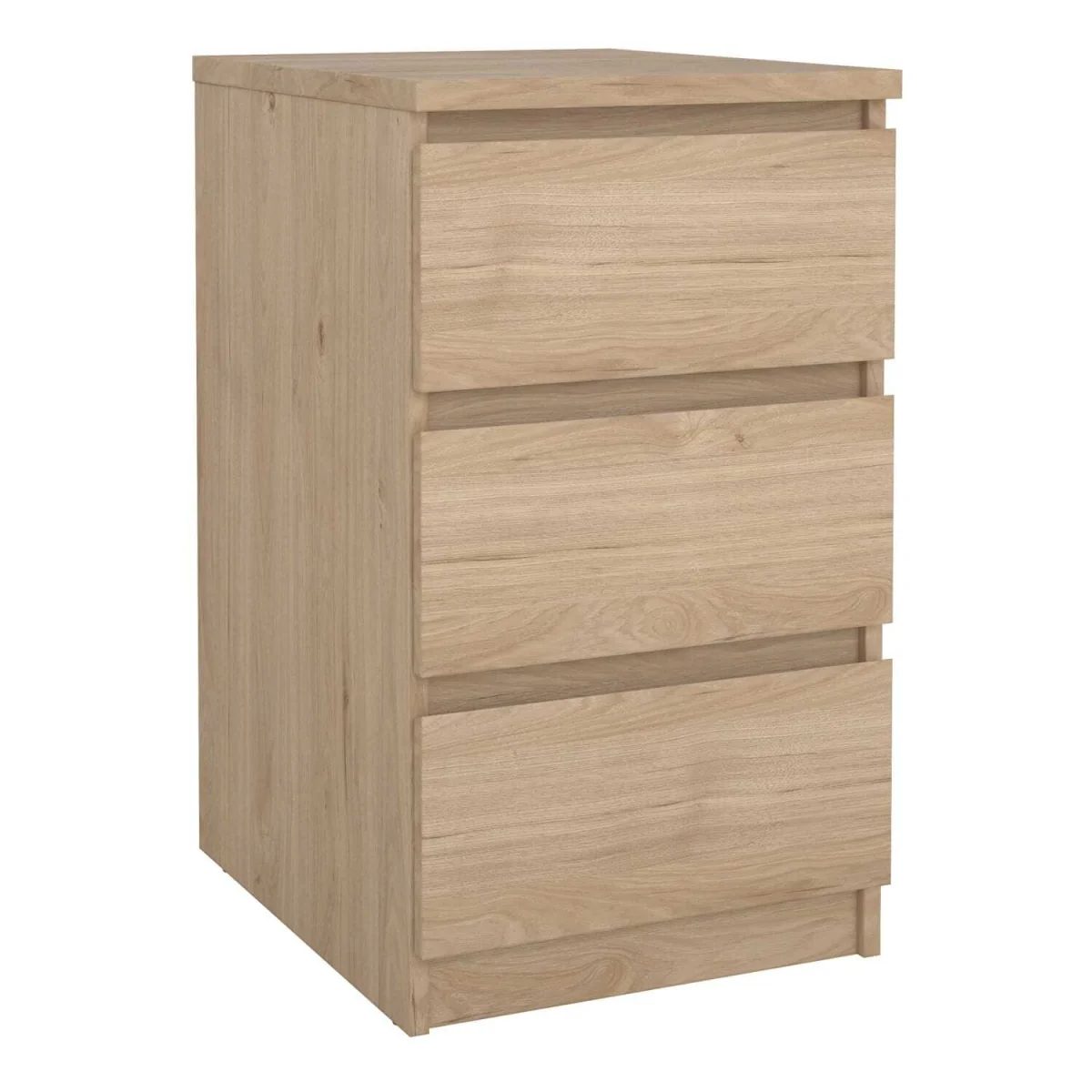 Budapest Natural Effect 3 Drawer Bedside Table - Neutral – image 2