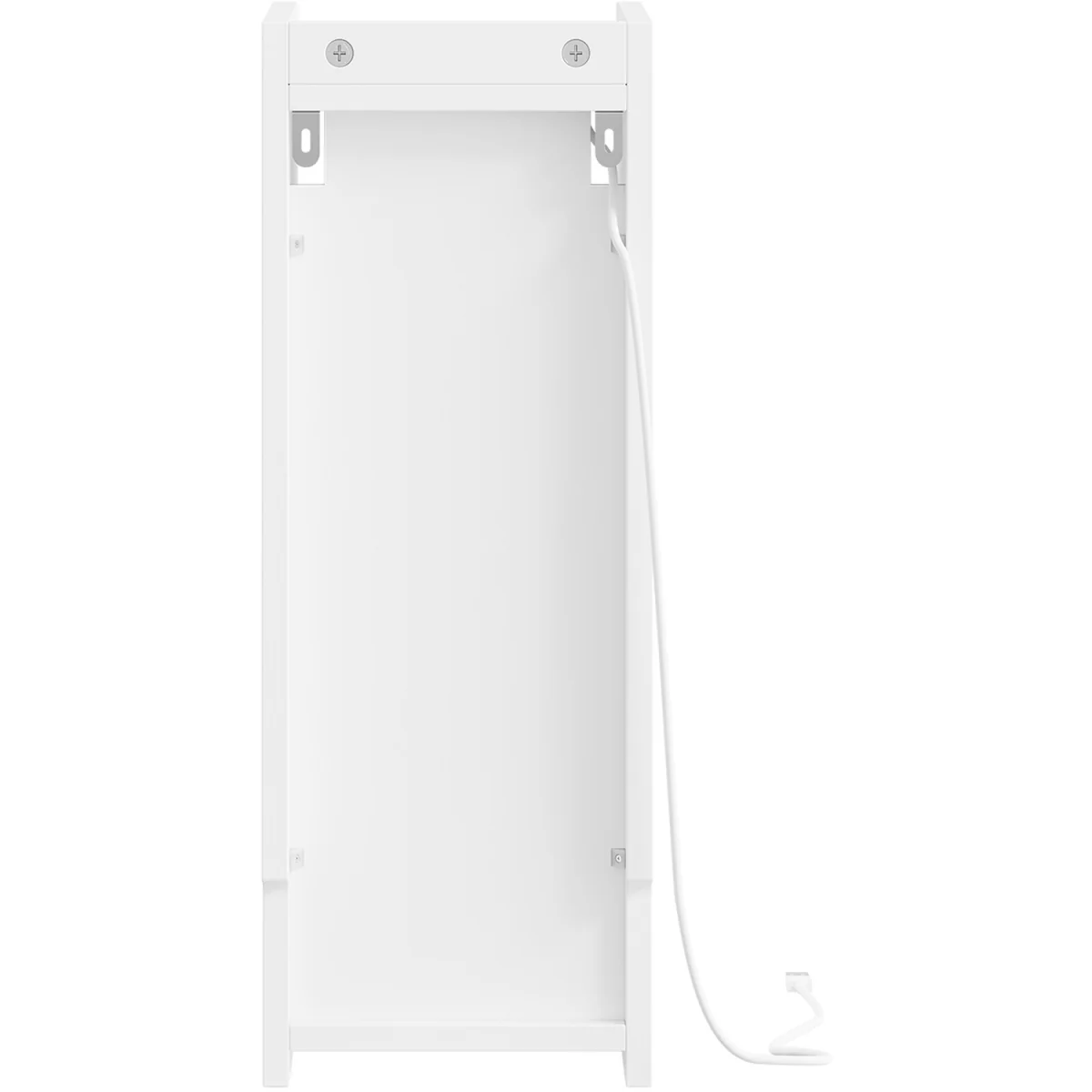 Slim Bedside Table USB Type-C Charging Dimmable Nightstand - White – image 7