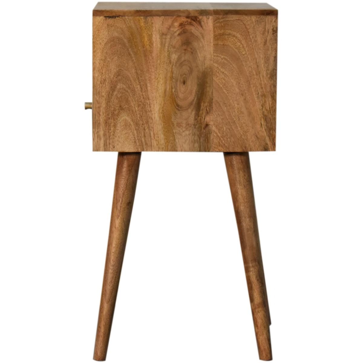 Mini Sky Blue Hand Painted Wood Bedside Table - Turquoise – image 6