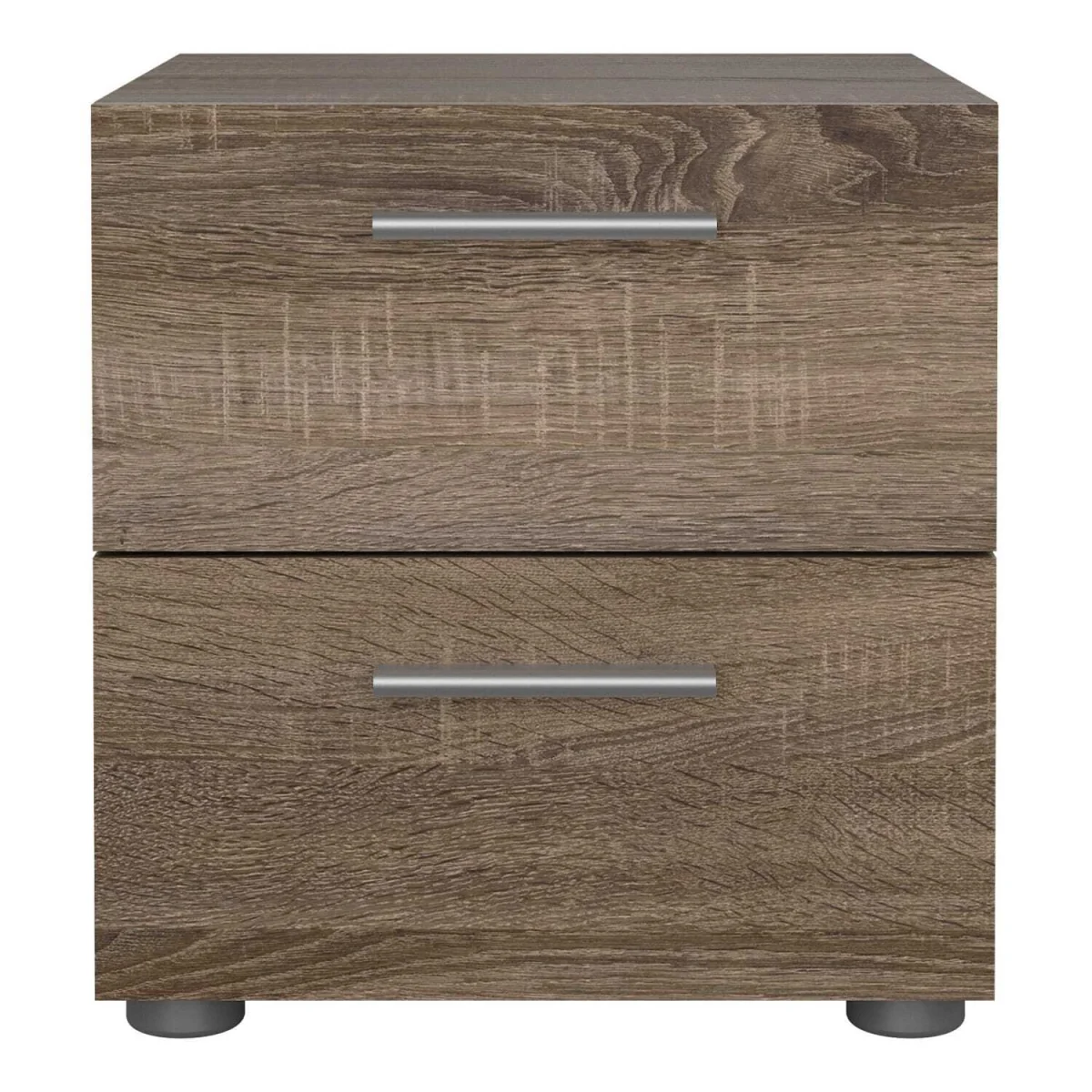Daejeon Bedside Table, Dark Oak Effect, 2 Drawers - Brown – image 6